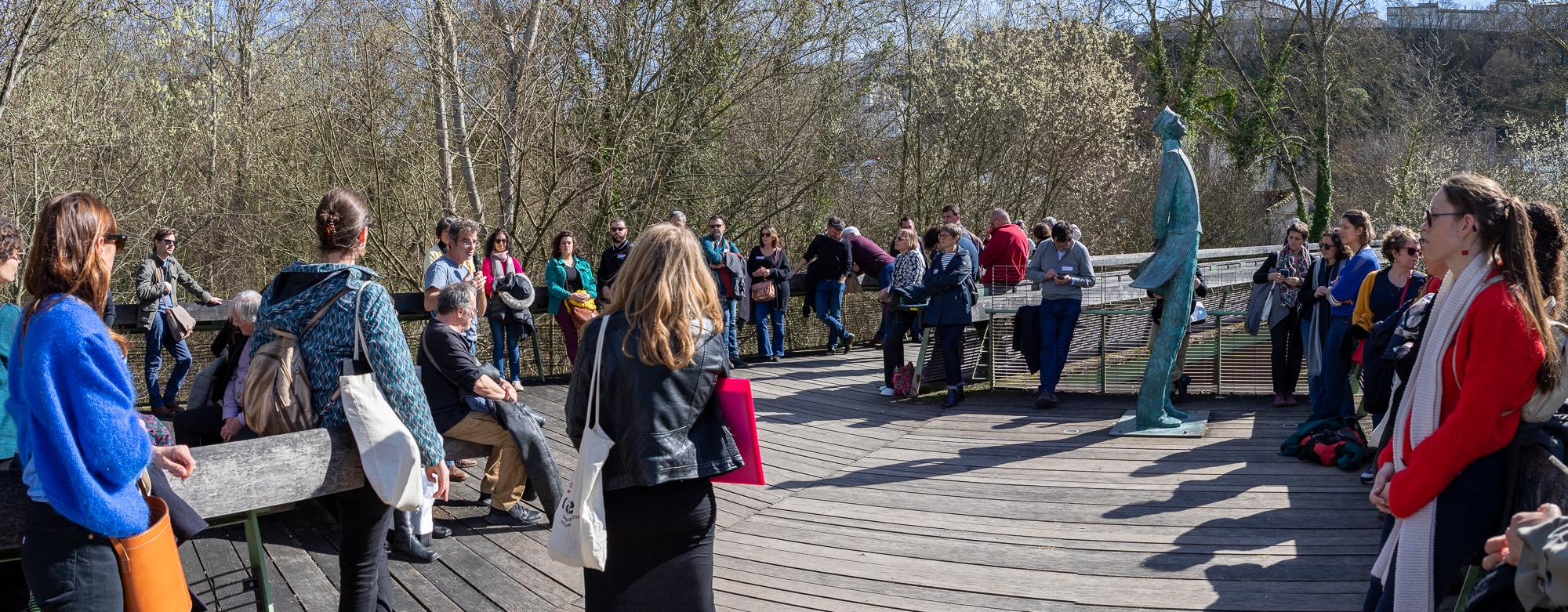 Temps d’échanges et de visite sur site autour de la transformation d’un espace urbain.